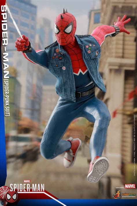 Hot Toys Ps4 Spider Man Spider Punk Costume 16 Scale Figure The