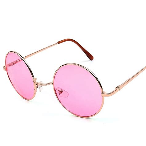 2018 New Retro Round Sunglasses Women Brand Designer Hippy 60s Lennon