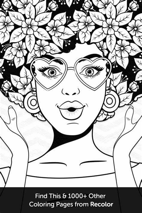 Black Women Hair Coloring Pages Sketch Coloring Page 9360 The Best