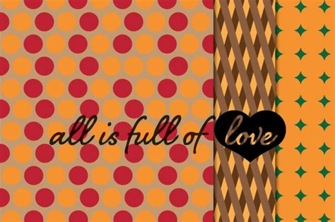 Thanksgiving Geometric Background Patterns By All Is Full Of Love