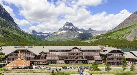 The Many Glacier Hotel At Glacier National Park Montana