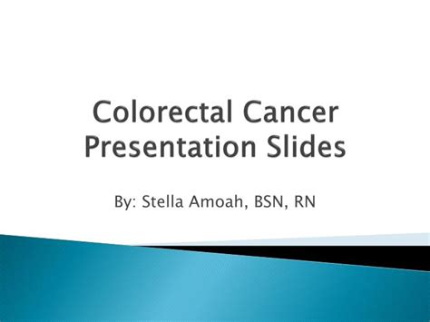 Ppt Colorectal Cancer Presentation Slides Powerpoint Presentation Free Download Id5465459