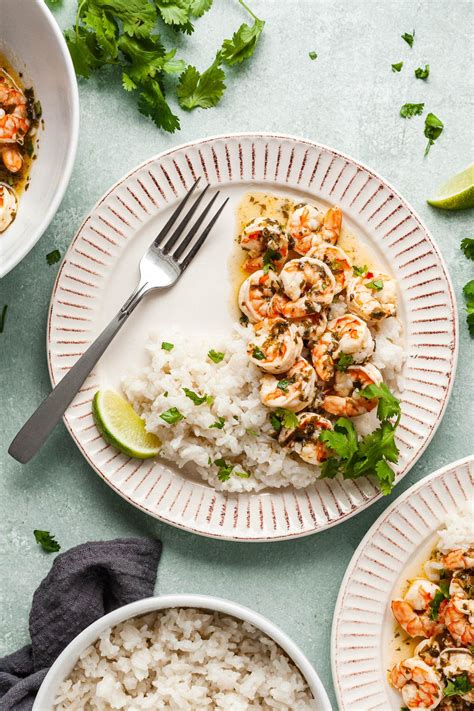Cilantro Lime Shrimp With Coconut Rice Dairy Free Gf Simply Whisked