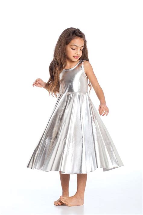 Pin By Ilil Design On Handmade Costumes For Girls Girls Silver Dress