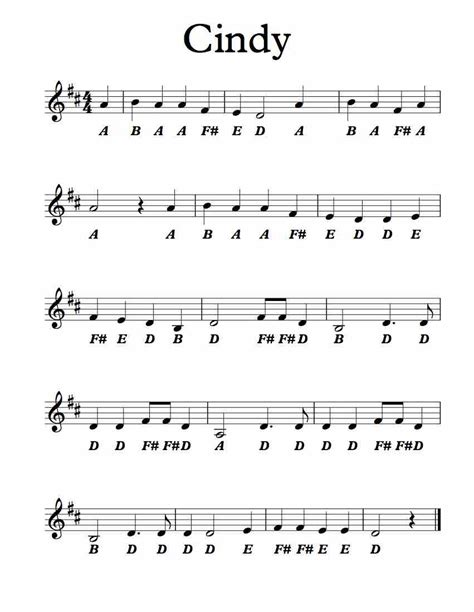 Printable pdf sheet music notes for easy piano at capotasto music! Free Letter Names Worksheet - Cindy - Michael Kravchuk