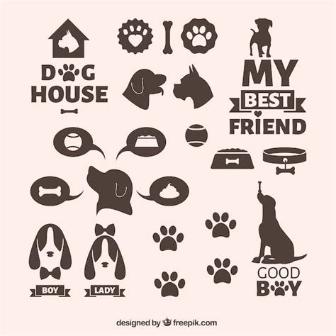 Premium Vector Dog Icons