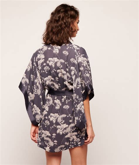 Kimono Femme Nuit Collection Kimonos De Nuit Satin Etam