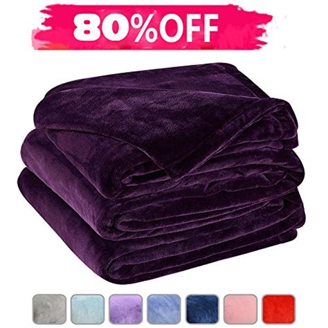 Leisure Town Fleece Blanket Queen Size Soft Summer Cooling Breathable