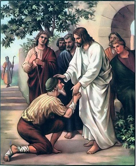 A Man Cleansed Of Leprosy Luke 512 13 Jesus Heals Jesus Jesus Pictures