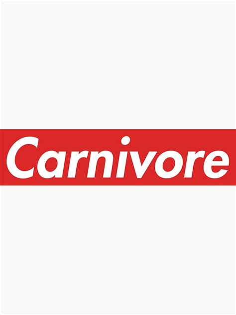 Carnivore Sticker For Sale By Americanart Redbubble