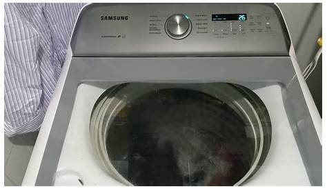 Samsung washing machine WA50R5200AW Fast cycle with water#