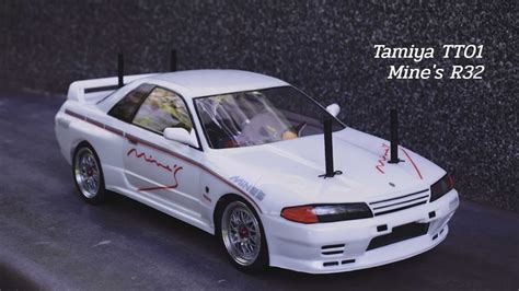Tamiya Tt Nissan Skyline Gtr R Mine S Body Build Youtube