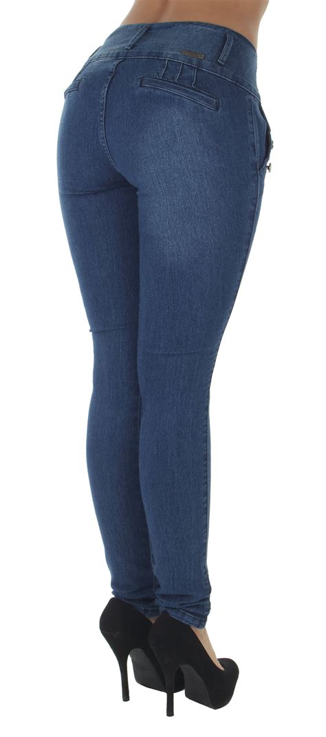 Plus Size Colombian Design High Waist Butt Lift Skinny Jeans Ebay