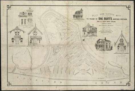 Plan For Laying Out The Village Of Oak Bluffs Marthas Vineyard
