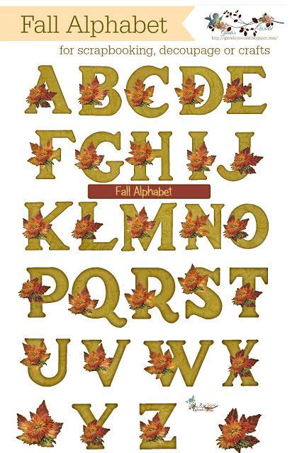 Fall Alphabet Alphabet Christmas Designs Fall
