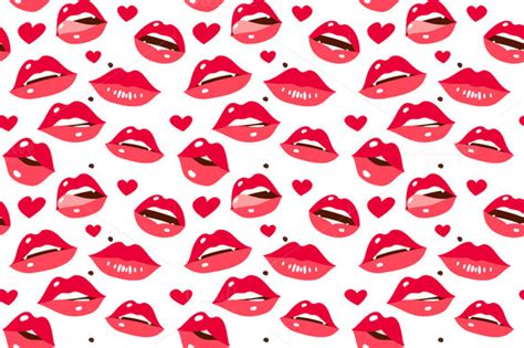 sexy lips set ~ patterns on creative market