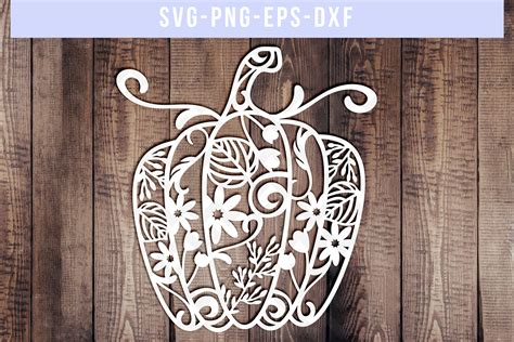 Download shadow box svg, 3d papercut happy easter template with bunny (1241364) today! Pumpkin SVG Cut File, Autumn Papercut Template, DXF EPS ...