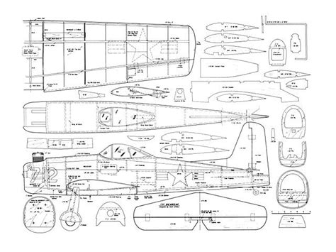 grumman f8f bearcat plan thumbnail model airplanes rc plane plans model planes