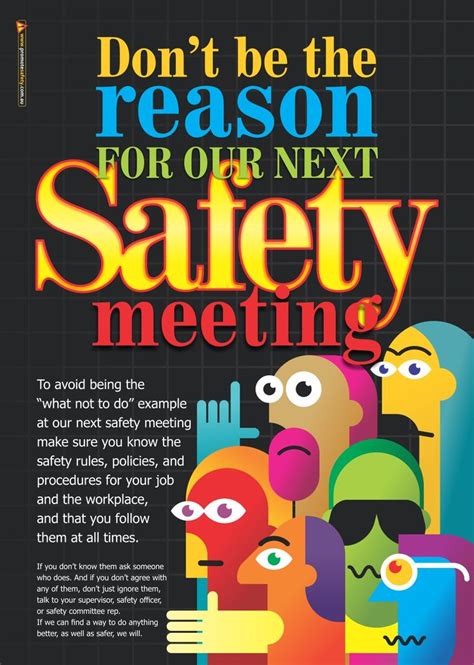 Occupational safety and health standards are documents that establish and describe procedures that are intended to be either minimum acceptable practices or recognized good practice in maintaining the safety and health of the workplace. 100 best images about Workplace Safety Posters on ...