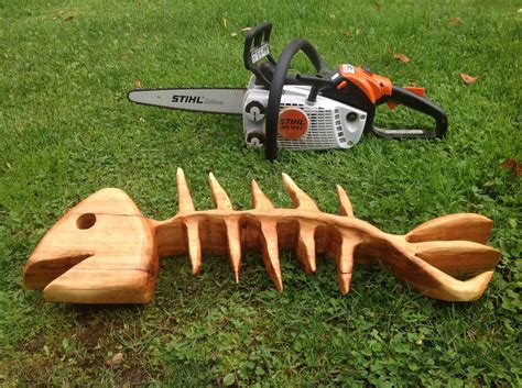 Chainsaw Carving Fish Bone Bill Carverbill