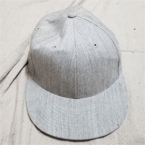 210 Fitted By Flexfit Grey Fitted Hat Gem