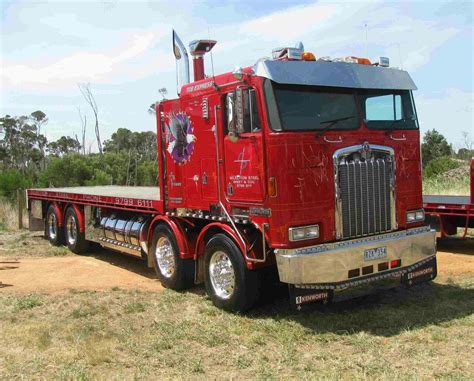 Semitrckn — Coe Kenworth Custom K200 Twin Steer Flatbed Kenworth