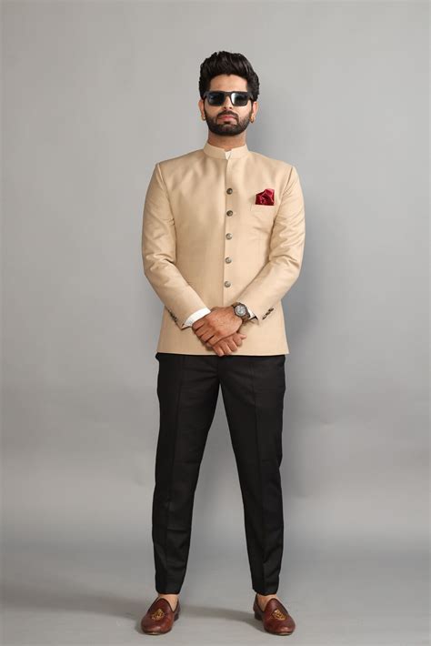 Bespoke Contemporarily Styled Indian Royal Jodhpuri Bandhgala Suit