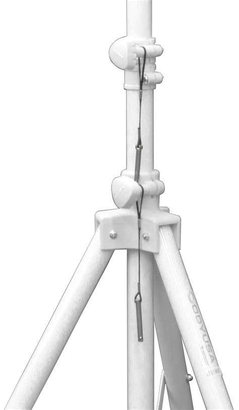 Odyssey Lts1wht 6 Foot Tripod Speaker Stand In Luxe Series White
