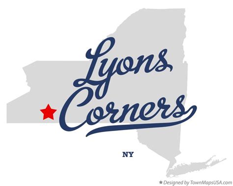 Map Of Lyons Corners Ny New York