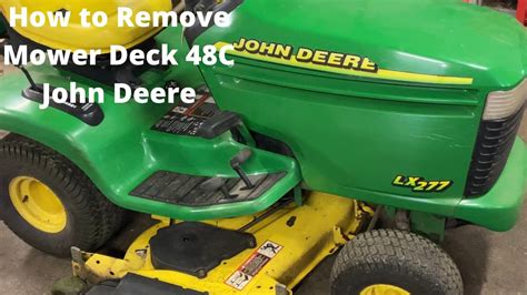 How To Remove The Mower Deck On A John Deere LX277 YouTube