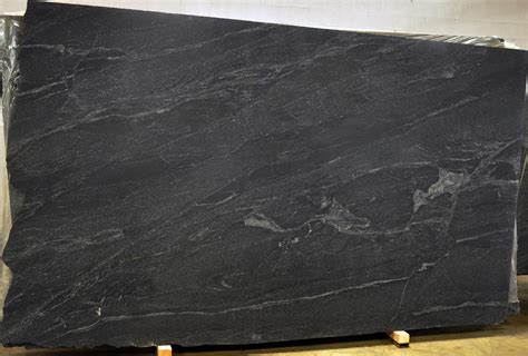 Orion Black Honed Granite Slabs For Kitchen Countertops