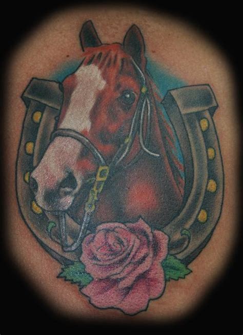 Horse And Horseshoe Tattoos
