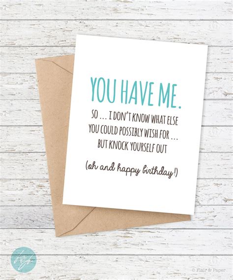 funny birthday card you have me ted boutique and wrappery funny birthday cards