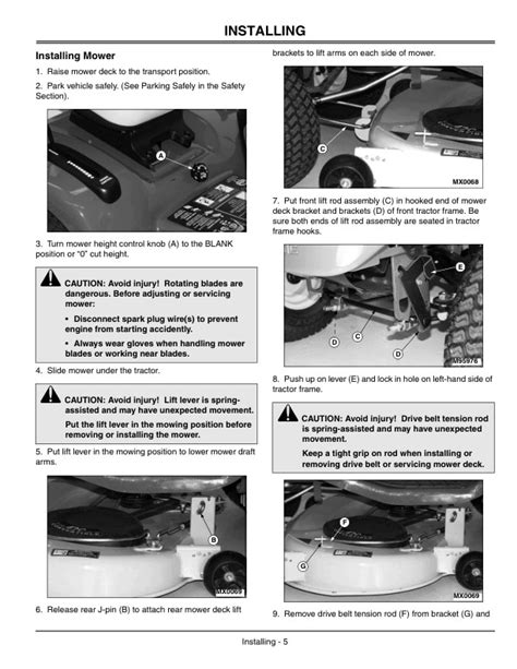 John Deere 42c Mower Decks Operator Manual Omm142636