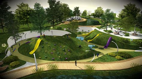 Concept Public Park Design Landscape Architecture Landscape