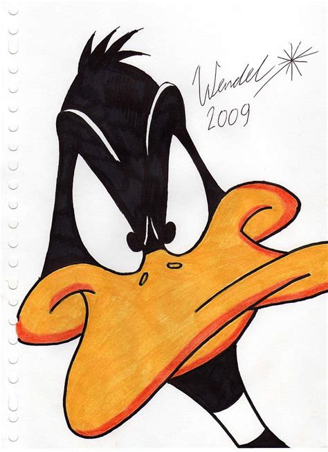Daffy Duck Drawing By Wendel Krolis Fine Art America