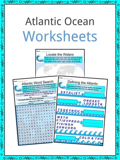 Atlantic Ocean Worksheets And Facts Geography Climate History