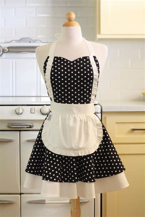 French Maid Apron Clothes Floral Circle Skirt