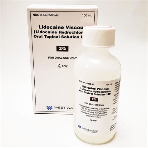 Lidocaine Viscous Solution For Pain Relief — Mountainside Medical Equipment