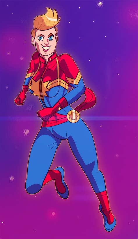 Captain Marvel By Draculafetus On Newgrounds