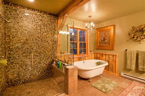 Check spelling or type a new query. Montana Lodge Themed Barn Home - Traditional - Bathroom ...
