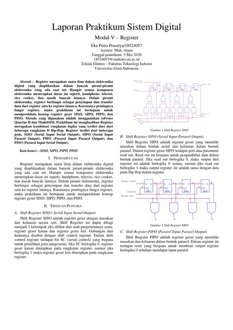 Modul Praktikum Dasar Sistem Digital 2017 Electro Ui Studocu Riset