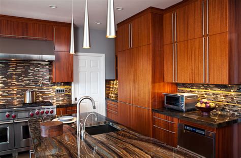 5 perfect kitchen countertop and flooring matches for dark. African Mahogany Kitchen