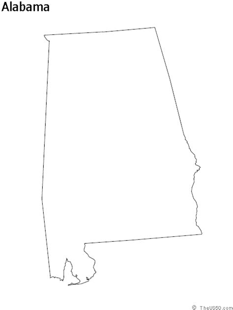 The Us50 View The Blank State Outline Maps
