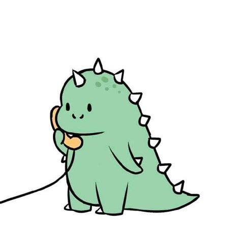 Cute Cartoon Dinosaur Illustration