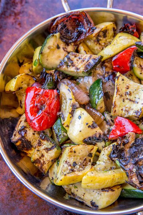 Simply slice the tempeh into strips about 1/2″ or so thick and place them in a baking dish. Balsamic Grilled Vegetables with just a hint of sweetness ...