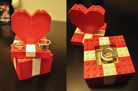Lego Ring Boxes We Made For The Wedding Party Time Wedding T