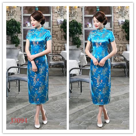 17colors chinese cheongsam traditional wedding qipao woman embroidery elegant split dress female