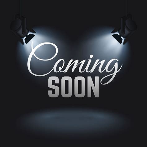 Coming Soon Vector Mystery Retail Concept With Spotlights On Stage