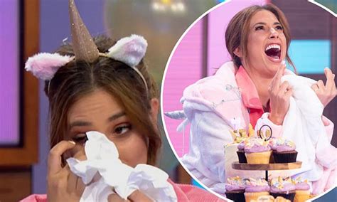 Stacey Solomon Turns 30 Loose Women Star Gets Teary As She Receives